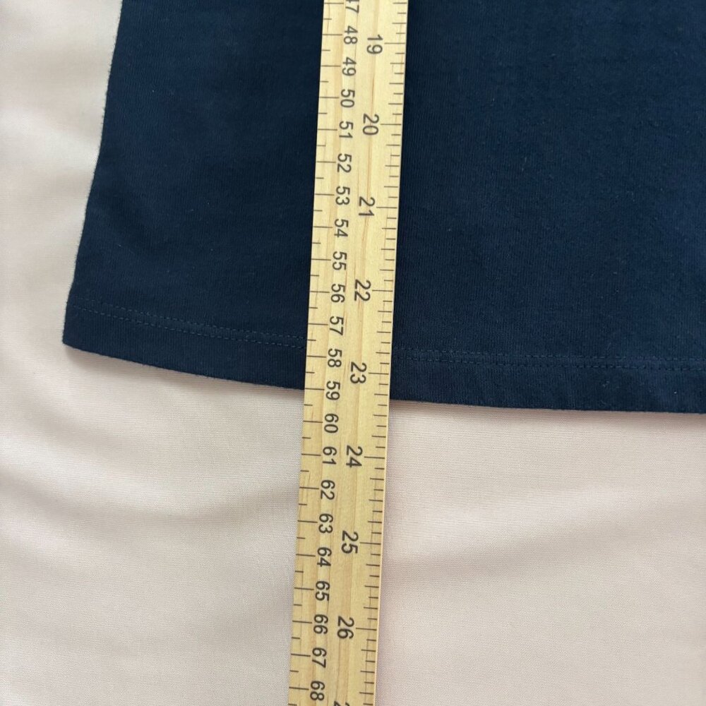 Tommy Hilfiger - Pleated Bib LS Henley w/Roll Tab‎ Sleeves - Navy - Size XS - Picture 7 of 11